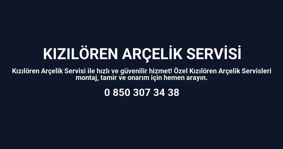 Kızılören Arçelik Servisi